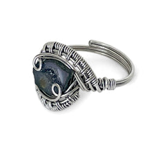 Load image into Gallery viewer, Oval Adjustable Geode Baby Gemstone Ring