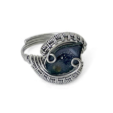 Load image into Gallery viewer, Oval Adjustable Geode Baby Gemstone Ring