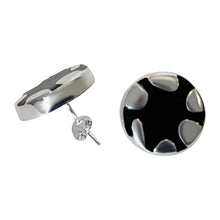 Load image into Gallery viewer, 925 Sterling Silver Black Round Pendant Jewelry Set