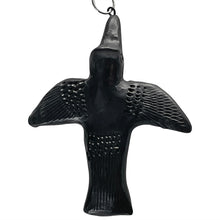Load image into Gallery viewer, Oaxacan Black Clay Frida-inspired hand-sculpted bird-shaped necklace