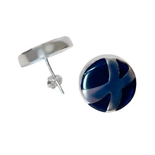 Load image into Gallery viewer, 925 Sterling Silver Blue Round Pendant Jewelry Set