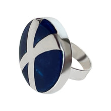 Load image into Gallery viewer, 925 Sterling Silver Blue Round Pendant Jewelry Set