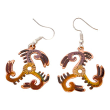 Load image into Gallery viewer, Brown Dragon Necklace & Hook Earring Set