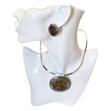 Load image into Gallery viewer, 925 Sterling Silver Brown Gemstone Jewelry Set