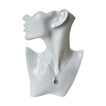 Load image into Gallery viewer, 925 Mexican Sterling Silver Drop-shaped Brown Zirconia Beveled Pendant