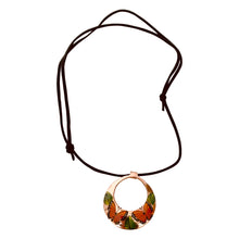 Load image into Gallery viewer, Butterfly & Leaf Copper Necklace & Hook Earring Set