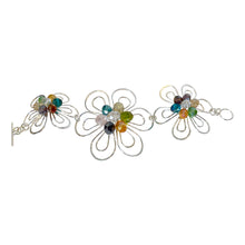Load image into Gallery viewer, 925 Sterling Silver Colorful Floral Beads Jewelry Set