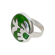 Load image into Gallery viewer, 925 Sterling Silver Green Round Pendant Jewelry Set