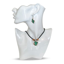 Load image into Gallery viewer, Turquoise Butterfly Copper Necklace & Earring Set