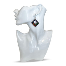 Load image into Gallery viewer, Mexican Open Rhombus Butterfly & Flower Copper Earrings