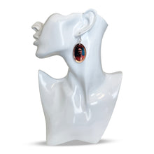Load image into Gallery viewer, Mexican Frida Kahlo Photo Painted Copper Earrings