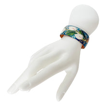 Load image into Gallery viewer, Calla Lilies Blue Copper Bracelet