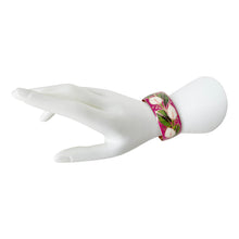 Load image into Gallery viewer, Calla Lilies Magenta Copper Bracelet