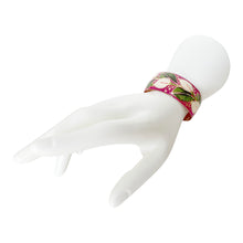 Load image into Gallery viewer, Calla Lilies Magenta Copper Bracelet