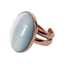 Load image into Gallery viewer, White Natural Stone Copper Ring