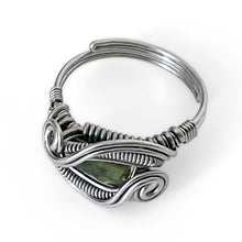 Load image into Gallery viewer, Wrapped Adjustable Natural Tourmaline Gemstone Ring