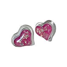 Load image into Gallery viewer, 925 Sterling Silver Pink Heart Pendant Jewelry Set