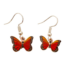 Load image into Gallery viewer, Red Butterfly Copper Necklace & Earring Set