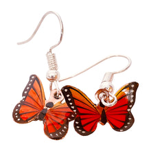 Load image into Gallery viewer, Red Butterfly Copper Necklace & Earring Set