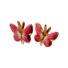 Load image into Gallery viewer, Cute Red Butterfly Copper Stud Earrings