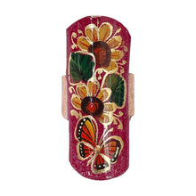 Load image into Gallery viewer, Mexican Red Floral Butterfly Adjustable Copper Ring