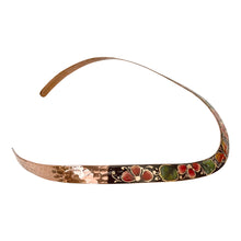 Load image into Gallery viewer, Mexican Red Floral & Butterfly Copper Choker