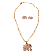 Load image into Gallery viewer, Sandal Elephant Copper Necklace & Earring Set