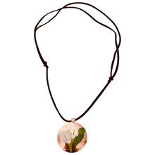 Load image into Gallery viewer, White Flower & Leaf Copper Necklace & Earring Set
