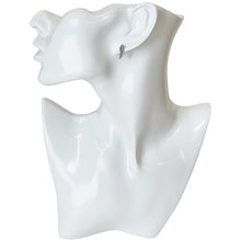 Load image into Gallery viewer, 925 Mexican Sterling Silver Blue Wing-Shaped Stud Earrings