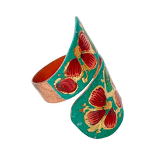 Load image into Gallery viewer, Mexican Floral Double Layer Copper Ring
