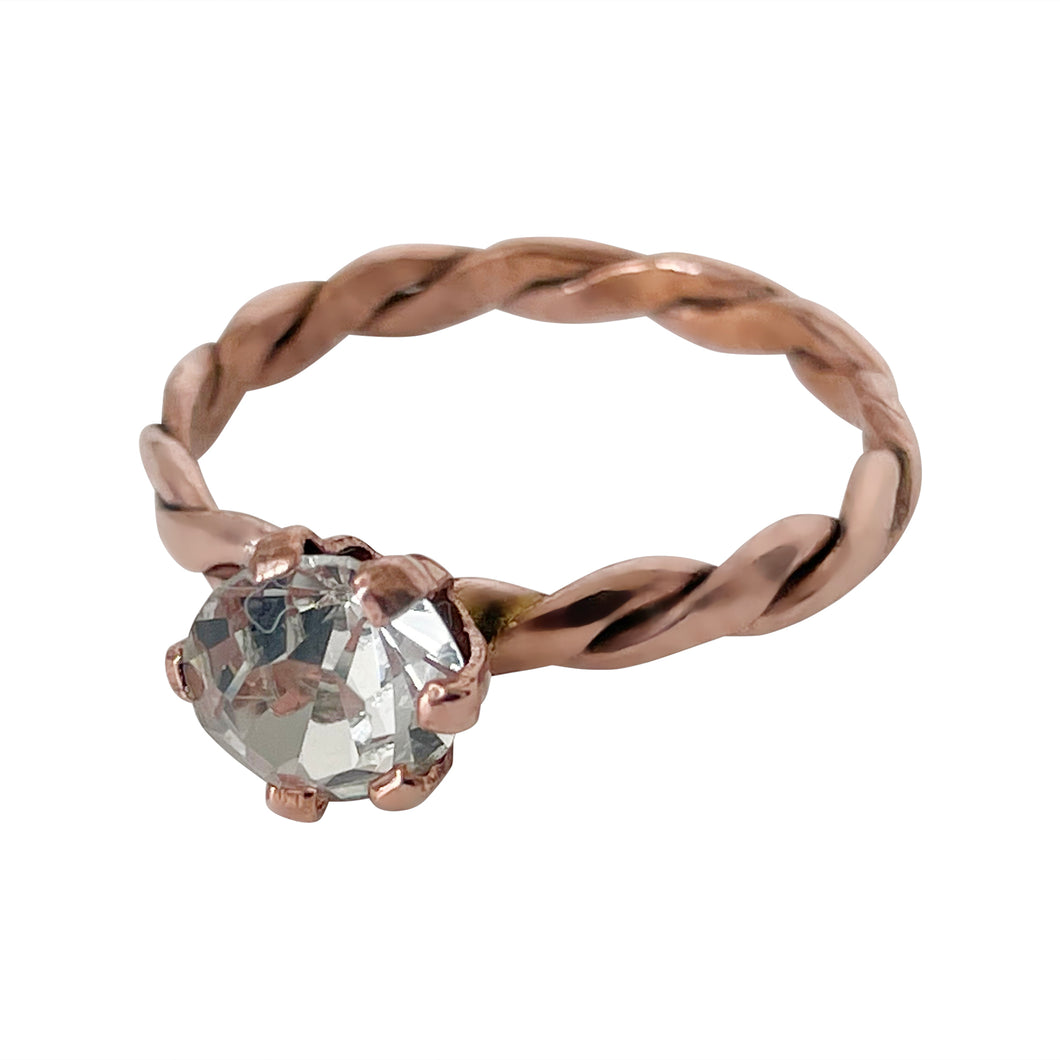 Zirconia Copper Ring