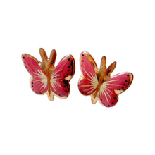 Load image into Gallery viewer, Cute Red Butterfly Copper Stud Earrings
