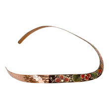 Load image into Gallery viewer, Mexican Red Floral &amp; Butterfly Copper Choker
