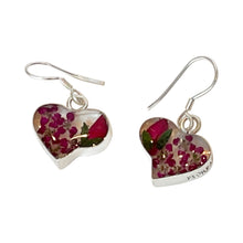 Load image into Gallery viewer, 925 Sterling Silver Red Heart Necklace &amp; Earring Set
