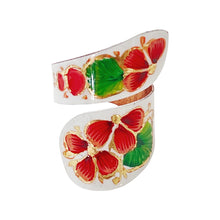 Load image into Gallery viewer, Mexican White Floral Double Layer Copper Ring
